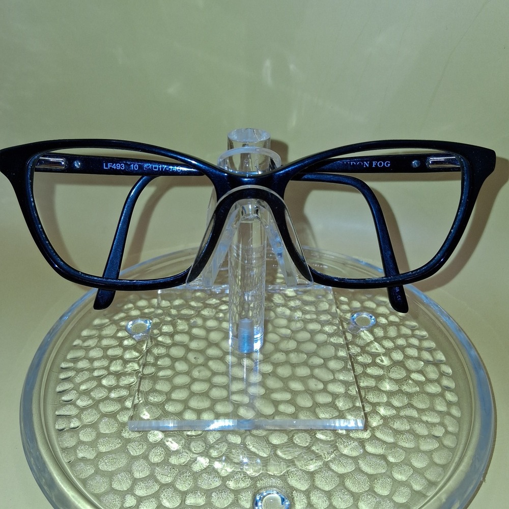 London Fog LF493 Square Black Eyeglass FRAMES ONLY 54-17-140